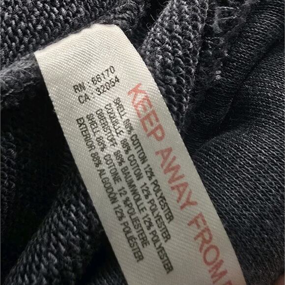 Anthropologie Sweatpants Womens XS Gray Wide Leg Burn Out Slit Daily Practice - Picture 11 of 13